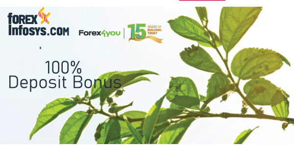 100% Deposit Bonus Promo Launch by Forex4you  