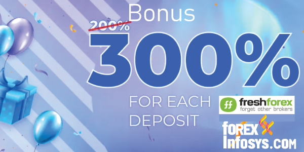 300% Bonus For Each Deposit by FreshForex