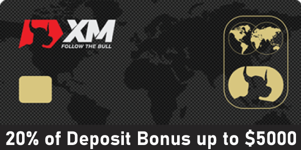 XM offers 20% of Deposit Bonus up to $5000